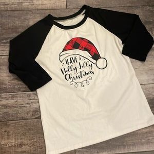 Have a Holly Jolly Christmas three-quarter sleeve T shirt